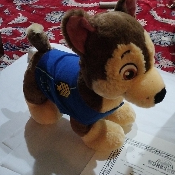 Build-a-Bear Paw Patrol Chase German Shepherd Pup w/ Certificate + Box - Picture 2 of 8